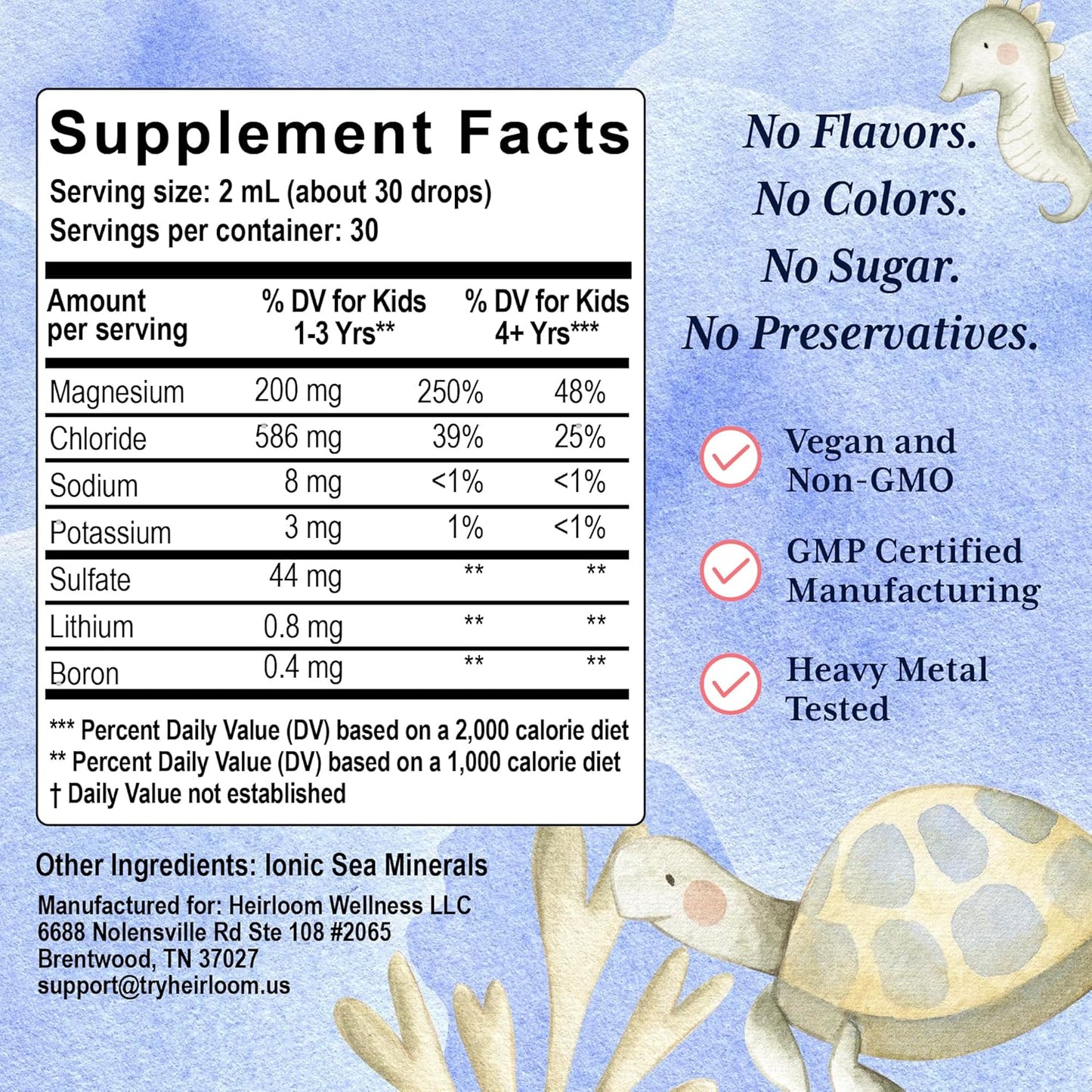Ionic Trace Minerals for Kids, 2oz