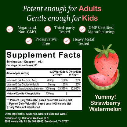 Zeolite Detox for Kids and Adults, 60 ml